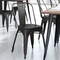 Flash Furniture Aged Black Metal Stack Chair-Black Poly Resin Seat CH-31230-BQ-PL1B-GG - alternate 3